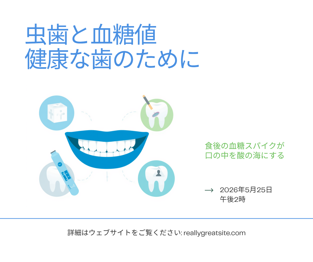 虫歯と血糖値——食後の血糖スパイクが口腔環境を悪化させる